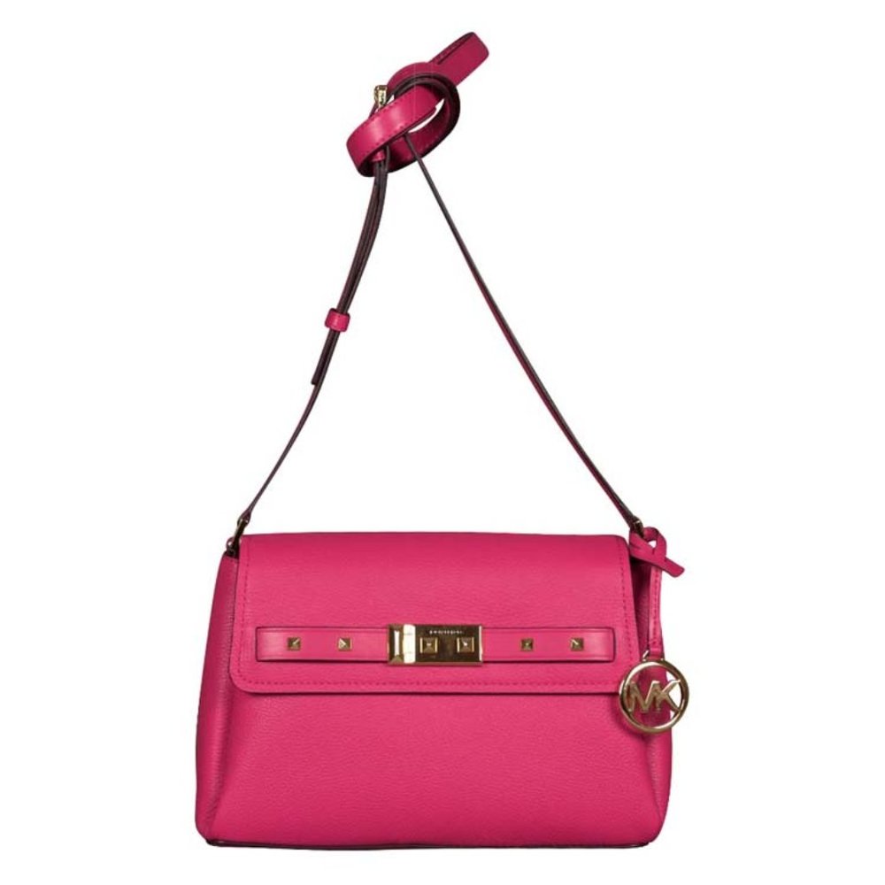 Michael Kors Small Addison Messenger Bag in Electric Pink